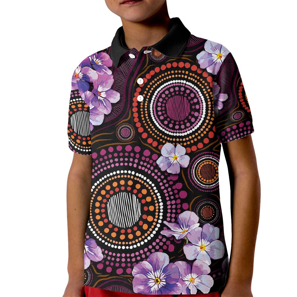 Australia First Nation LGBT - Lesbian Week Kid Polo Shirt Sapphic Violet - Love Is Love - Aussie Hoodie