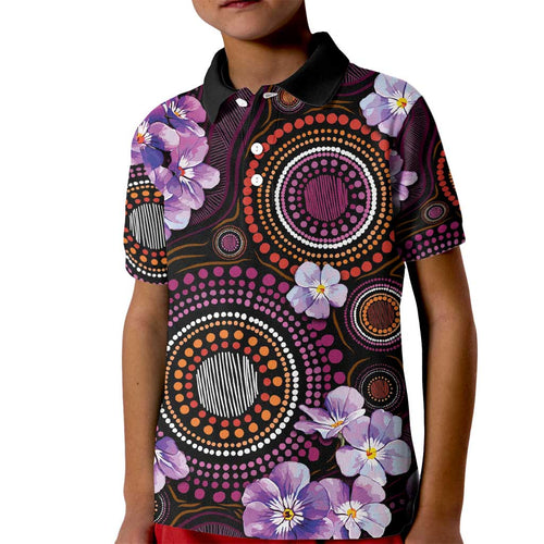 Australia First Nation LGBT - Lesbian Week Kid Polo Shirt Sapphic Violet - Love Is Love - Aussie Hoodie