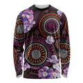 Australia First Nation LGBT - Lesbian Week Long Sleeve Shirt Sapphic Violet - Love Is Love - Aussie Hoodie