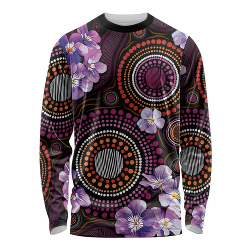 Australia First Nation LGBT - Lesbian Week Long Sleeve Shirt Sapphic Violet - Love Is Love - Aussie Hoodie