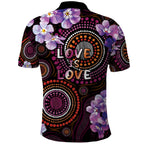 Australia First Nation LGBT - Lesbian Week Polo Shirt Sapphic Violet - Love Is Love - Aussie Hoodie