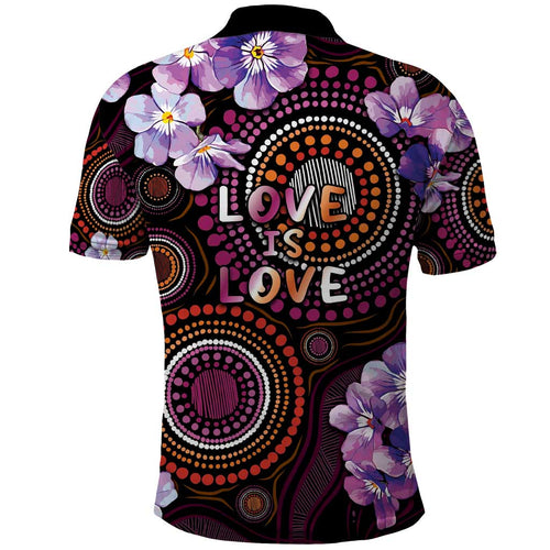 Australia First Nation LGBT - Lesbian Week Polo Shirt Sapphic Violet - Love Is Love - Aussie Hoodie