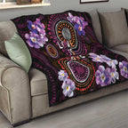 Australia First Nation LGBT - Lesbian Week Quilt Sapphic Violet - Love Is Love - Aussie Hoodie