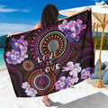 Australia First Nation LGBT - Lesbian Week Sarong Sapphic Violet - Love Is Love - Aussie Hoodie