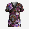 Australia First Nation LGBT - Lesbian Week Scrub Top Sapphic Violet - Love Is Love - Aussie Hoodie