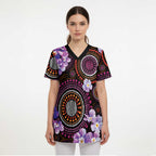 Australia First Nation LGBT - Lesbian Week Scrub Top Sapphic Violet - Love Is Love - Aussie Hoodie