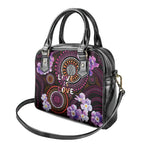 Australia First Nation LGBT - Lesbian Week Shoulder Handbag Sapphic Violet - Love Is Love - Aussie Hoodie