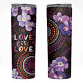 Australia First Nation LGBT - Lesbian Week Skinny Tumbler Sapphic Violet - Love Is Love - Aussie Hoodie