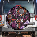Australia First Nation LGBT - Lesbian Week Spare Tire Cover Sapphic Violet - Love Is Love - Aussie Hoodie