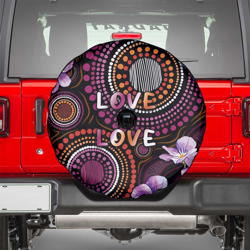 Australia First Nation LGBT - Lesbian Week Spare Tire Cover Sapphic Violet - Love Is Love - Aussie Hoodie