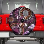 Australia First Nation LGBT - Lesbian Week Spare Tire Cover Sapphic Violet - Love Is Love - Aussie Hoodie