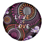 Australia First Nation LGBT - Lesbian Week Spare Tire Cover Sapphic Violet - Love Is Love - Aussie Hoodie