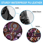 Australia First Nation LGBT - Lesbian Week Spare Tire Cover Sapphic Violet - Love Is Love - Aussie Hoodie