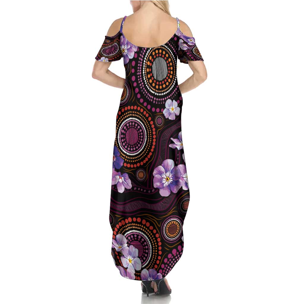 Australia First Nation LGBT - Lesbian Week Summer Maxi Dress Sapphic Violet - Love Is Love - Aussie Hoodie