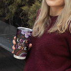Australia First Nation LGBT - Lesbian Week Tumbler Cup Sapphic Violet - Love Is Love - Aussie Hoodie