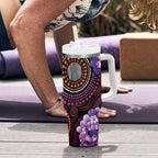 Australia First Nation LGBT - Lesbian Week Tumbler With Handle Sapphic Violet - Love Is Love - Aussie Hoodie
