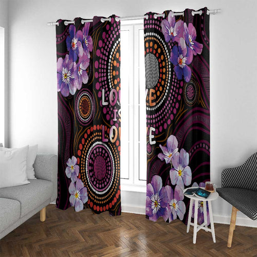 Australia First Nation LGBT - Lesbian Week Window Curtain Sapphic Violet - Love Is Love - Aussie Hoodie