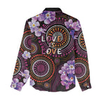 Australia First Nation LGBT - Lesbian Week Women Casual Shirt Sapphic Violet - Love Is Love - Aussie Hoodie