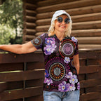 Australia First Nation LGBT - Lesbian Week Women Polo Shirt Sapphic Violet - Love Is Love - Aussie Hoodie