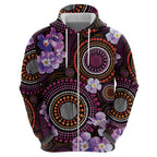 Australia First Nation LGBT - Lesbian Week Zip Hoodie Sapphic Violet - Love Is Love - Aussie Hoodie