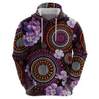 Australia First Nation LGBT - Lesbian Week Zip Hoodie Sapphic Violet - Love Is Love - Aussie Hoodie