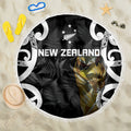 New Zealand WC2026 Black Beach Blanket Silver Fern