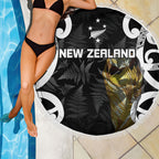 New Zealand WC2026 Black Beach Blanket Silver Fern