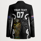 New Zealand WC2026 Custom Black Blazer Silver Fern