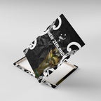 New Zealand WC2026 Black Canvas Wall Art Silver Fern