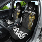 New Zealand WC2026 Black Car Seat Cover Silver Fern