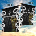 New Zealand WC2026 Black Garden Flag Silver Fern