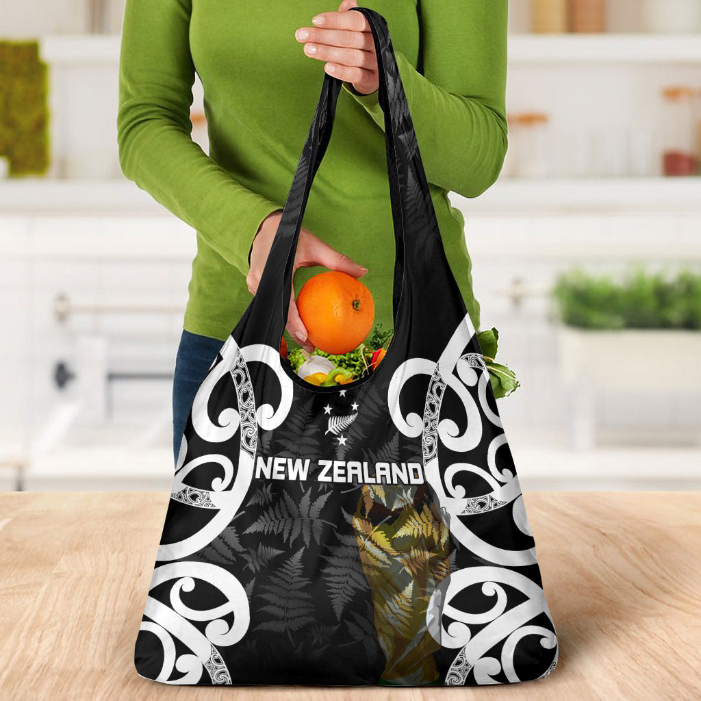 New Zealand WC2026 Black Grocery Bag Silver Fern