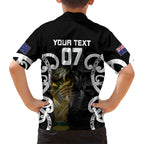 New Zealand WC2026 Custom Black Hawaiian Shirt Silver Fern