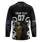 New Zealand WC2026 Custom Black Hockey Jersey Silver Fern