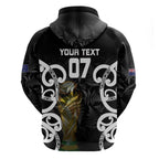 New Zealand WC2026 Custom Black Hoodie Silver Fern