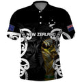 New Zealand WC2026 Custom Black Polo Shirt Silver Fern