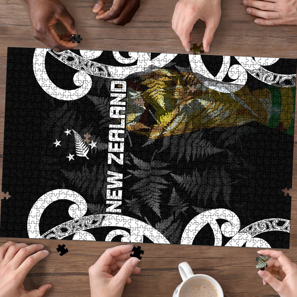 New Zealand WC2026 Black Puzzle Silver Fern