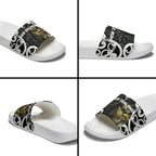 New Zealand WC2026 Black Slide Sandals Silver Fern