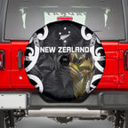 New Zealand WC2026 Black Spare Tire Cover Silver Fern