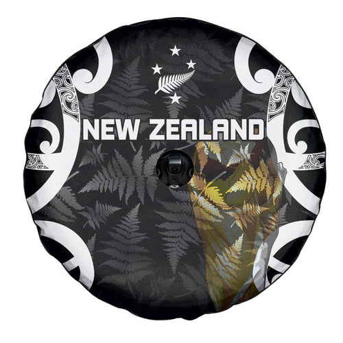 New Zealand WC2026 Black Spare Tire Cover Silver Fern