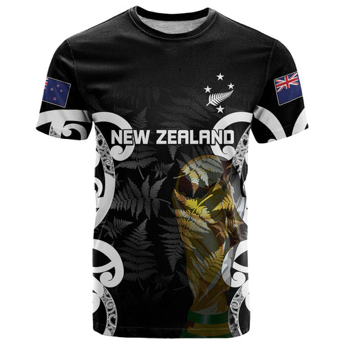 New Zealand WC2026 Custom Black T Shirt Silver Fern