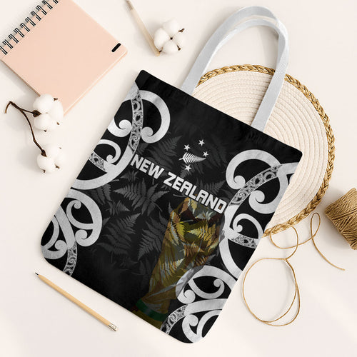 New Zealand WC2026 Black Tote Bag Silver Fern