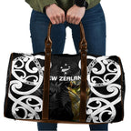 New Zealand WC2026 Black Travel Bag Silver Fern