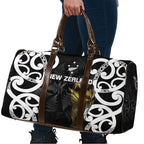 New Zealand WC2026 Black Travel Bag Silver Fern