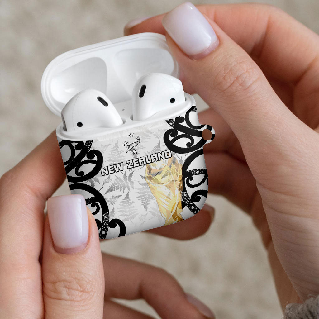 New Zealand WC2026 White AirPods Case Silver Fern