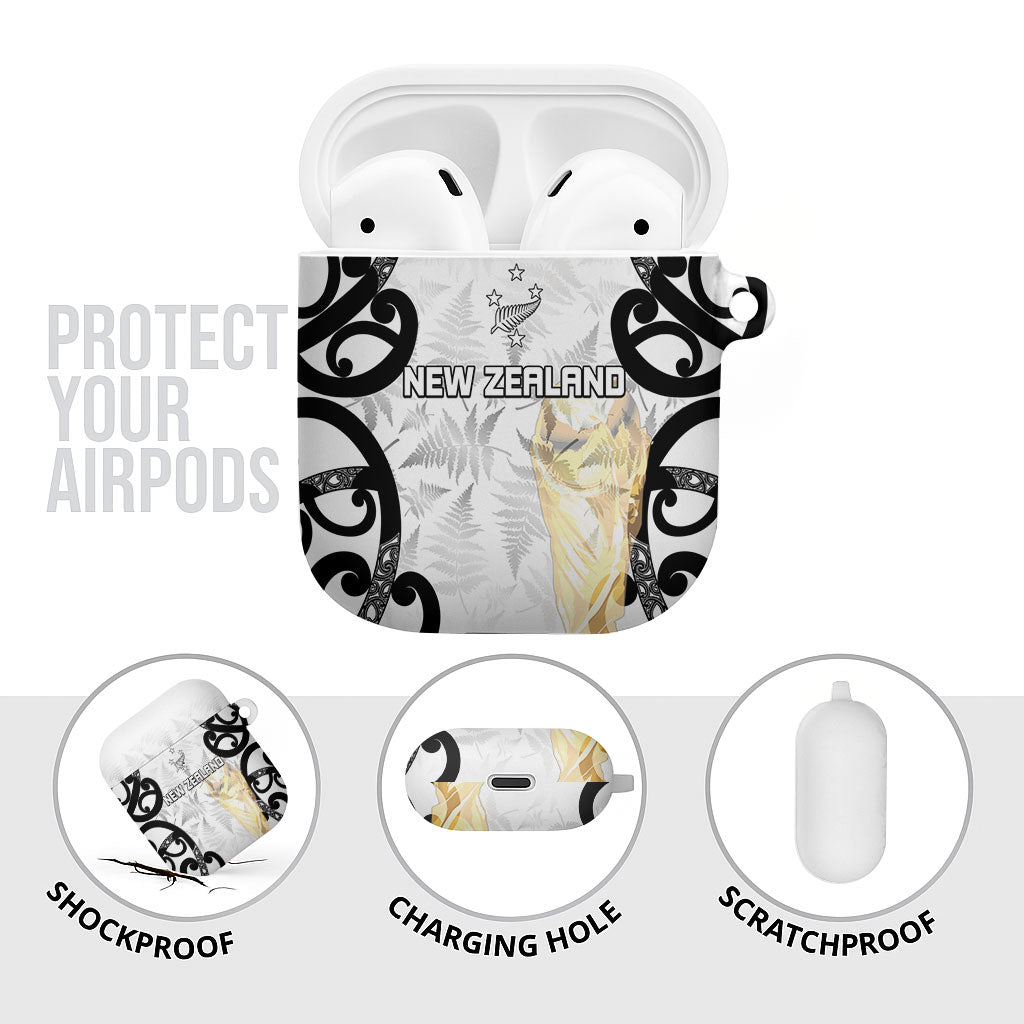 New Zealand WC2026 White AirPods Case Silver Fern