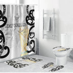 New Zealand WC2026 White Bathroom Set Silver Fern