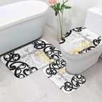New Zealand WC2026 White Bathroom Set Silver Fern