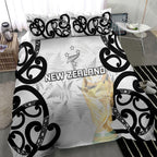 New Zealand WC2026 White Bedding Set Silver Fern
