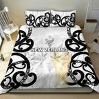 New Zealand WC2026 White Bedding Set Silver Fern